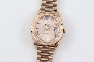 ROLEX Day-date Replica with Sapphire Crystal 2836 Automatic Movement 40MM Rose Gold Watch